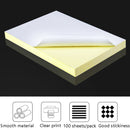 100 Sheets A4 Non-Adhesive Print Paper Blank Writing Adhesive Laser Inkjet Print Label Paper(Glossy)