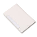 2 PCS Stainless Steel Business Card Holder(White)