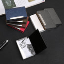 2 PCS Stainless Steel Business Card Holder(Gray)