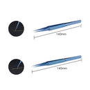 Kaisi Titanium Alloy Tweezers Repair Fingerprint Fly Line Phone Motherboard Precise Antimagnetic Electronics Tweezers(Curved BT-15)