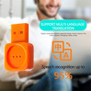 MI-021 AI Smart Voice Microphone USB Mini Microphone With Voice Control/Input/Translation/Search Function(Orange)