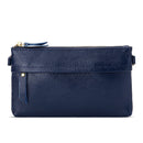 Ladies One-Shoulder Diagonal Mobile Phone Coin Purse(Navy Blue)