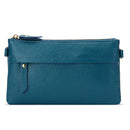 Ladies One-Shoulder Diagonal Mobile Phone Coin Purse(Lake Blue)