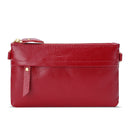 Ladies One-Shoulder Diagonal Mobile Phone Coin Purse(Jujube Red)