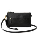 Ladies One-Shoulder Diagonal Mobile Phone Coin Purse(Black)