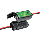 M2-A 12V 3.1A Dual USB Mobile Phone Charger Motorcycle Waterproof With Line Charger