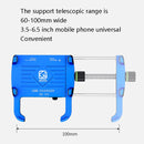 Kewig M6-S 12V Motorcycle Waterproof Aluminum Alloy Mobile Phone Bracket With QC3.0 Fast Charging(Blue)