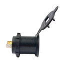 4.2A Dual USB With Voltage Display Mobile Phone Charger Socket Power Supply 12V Car Motorcycle(Green Light)