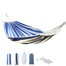 Thickened Canvas Hammock Outdoor Anti-rollover Portable Swing 190x80cm, Style: Non-stick Gray