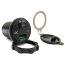 Car Motorcycle Modified USB Charger With Switch 12-24V Fast Charge(Red Light)