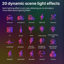 Ulanzi VIJIM R66 Mini RGB Video Light 66 LEDs 2500-9000K Full Color RGB Fill Light Magnetic Photography Shooting Light Beauty Light with Soft Diffuser