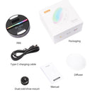 Ulanzi VIJIM R66 Mini RGB Video Light 66 LEDs 2500-9000K Full Color RGB Fill Light Magnetic Photography Shooting Light Beauty Light with Soft Diffuser