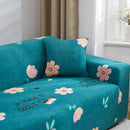 Lazy Stretch Sll-Inclusive Sofa Cover Universal Sofa Dust Cover, Size: Four People 235-300cm(Dazzle Elegant Flower Green)