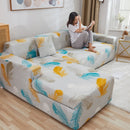Lazy Stretch Sll-Inclusive Sofa Cover Universal Sofa Dust Cover, Size: Four People 235-300cm(Dazzle Feather Gray)