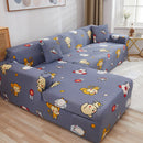 Lazy Stretch Sll-Inclusive Sofa Cover Universal Sofa Dust Cover, Size: Four People 235-300cm(Cute Pet Club)