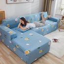 Lazy Stretch Sll-Inclusive Sofa Cover Universal Sofa Dust Cover, Size: Four People 235-300cm(Vigorous Sunflower)