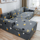 Lazy Stretch Sll-Inclusive Sofa Cover Universal Sofa Dust Cover, Size: Four People 235-300cm(Elegant Triangle Grey)
