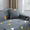 Lazy Stretch Sll-Inclusive Sofa Cover Universal Sofa Dust Cover, Size: Four People 235-300cm(Elegant Triangle Grey)