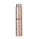 2 PCS Embossed Rotating Perfume Bottle Metal Discharge Bottle Sterilizing Alcohol Spray Bottle, Specification: 10ml(Brown)