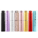 2 PCS Embossed Rotating Perfume Bottle Metal Discharge Bottle Sterilizing Alcohol Spray Bottle, Specification: 10ml(Silver)