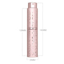 2 PCS Embossed Rotating Perfume Bottle Metal Discharge Bottle Sterilizing Alcohol Spray Bottle, Specification: 10ml(Brown)