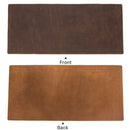 CF9011 Desk Pad Retro Crazy Horse Leather Notebook Computer Mouse Pad Oversized Anti-Slip Desktop Computer Desk Leather Pad(Brown)