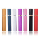 7 PCS 12ml Aluminum Perfume Bottle Metal Discharge Bottle Convenient Travel Square Spray Bottle(Red)