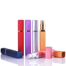 7 PCS 12ml Aluminum Perfume Bottle Metal Discharge Bottle Convenient Travel Square Spray Bottle(Black)