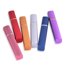 7 PCS 12ml Aluminum Perfume Bottle Metal Discharge Bottle Convenient Travel Square Spray Bottle(Pink)