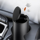 BEN.JACK Car Trash Can Multi-Function Storage Box In Car(Silver With 35 Garbage Bags)