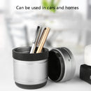 BEN.JACK Ashtray With Cover Personality Multi-Function Universal Car Ashtray(Silver)