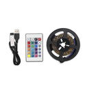 5m LED Light Strip 16 Color Remote Control RGB Light Belt USB Symphony Neon Decorative Soft Light Bar(Bareboard )