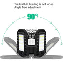 2 in 1 Outdoor Solar Waterproof Garden Decoration LED Folding Tri-Leaf Lamp Garage Light(Cool White Light)