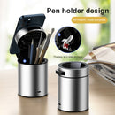 CCH1 18W Max Mobile Phone Wireless Charger Metal Pen Holder Foldable Portable Mobile Phone Tablet Holder(Gray)