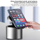 CCH1 18W Max Mobile Phone Wireless Charger Metal Pen Holder Foldable Portable Mobile Phone Tablet Holder(Gray)