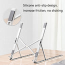 Oatsbasf V01 Portable Metal Laptop Cooling Bracket Aluminum Alloy Folding Adjustable Lifting Stand(Gray)
