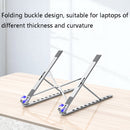 Oatsbasf V01 Portable Metal Laptop Cooling Bracket Aluminum Alloy Folding Adjustable Lifting Stand(Silver)