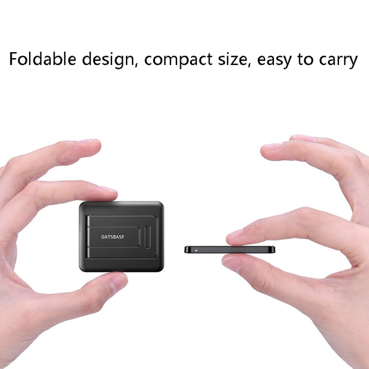 Oatsbasf 03489 Lazy Notebook Portable Bracket Foldable Portable Bracket With Mats(Black)