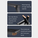 Oatsbasf 03489 Lazy Notebook Portable Bracket Foldable Portable Bracket With Mats(Black)