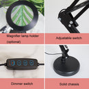 8X Magnifying Glass Lamp Beauty Nail Tattoo Repair Office Reading Lamp, Colour: With Magnifying Glass (Black)