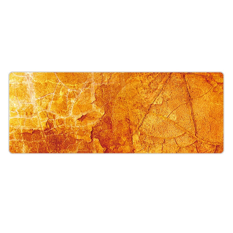 300x700x3mm Marbling Wear-Resistant Rubber Mouse Pad(Yellow Marble)