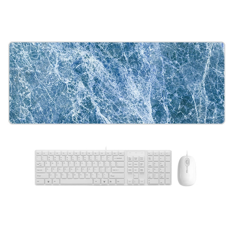 300x700x3mm Marbling Wear-Resistant Rubber Mouse Pad(Blue Marble)