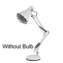Household 150-watt Infrared Simple Physiotherapy Lamp With Metal Long Arm US Plug, Colour: Button Switch (White)