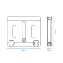 Oatsbasf Z09 Metal Notebook Bracket Office Adjustment Lifting Bracket(Silver)