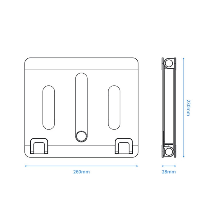 Oatsbasf Z09 Metal Notebook Bracket Office Adjustment Lifting Bracket(Silver)