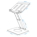 Oatsbasf Z09 Metal Notebook Bracket Office Adjustment Lifting Bracket(Silver)