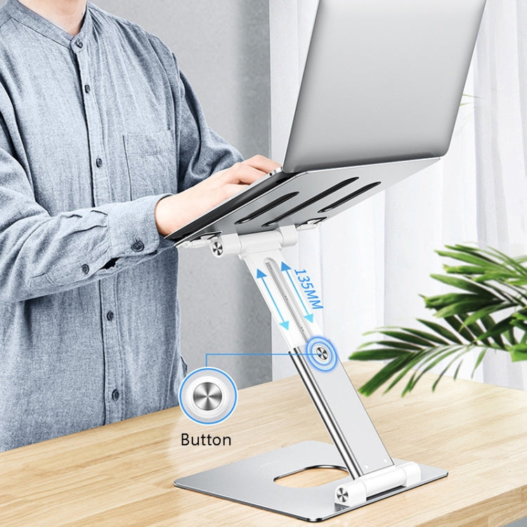 Oatsbasf Z09 Metal Notebook Bracket Office Adjustment Lifting Bracket(Silver)