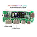 5V 2.4A Charging Port Boost Module Dual USB Output Digital Display Charging Module