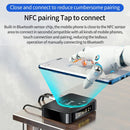 M6 NFC Bluetooth 5.0 Receiver & Transmitter & FM 3 In 1 Adapter(Black)