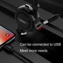 Oatsbasf 3 in 1 Multifunctional Car Charger Data Cable, Colour: 1Mï¼ˆBlackï¼‰